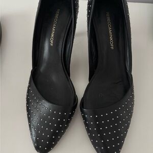 Rebecca Minkoff Black Studded Flats